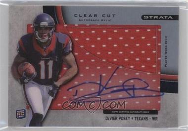 2012 Topps Strata - Clear Cut Autograph Rookie Relics #CCAR-DPO - DeVier Posey