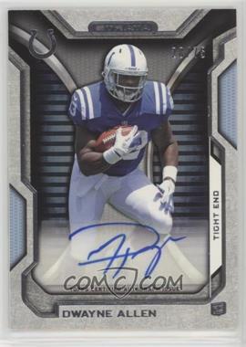 2012 Topps Strata - Rookie Autographs - Blue #RA-DA - Dwayne Allen /75