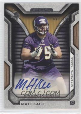 2012 Topps Strata - Rookie Autographs - Bronze #RA-MK - Matt Kalil /150