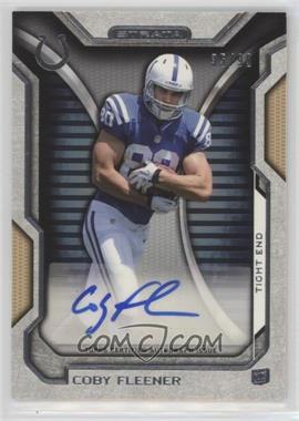 2012 Topps Strata - Rookie Autographs - Gold #RA-CF - Coby Fleener /99