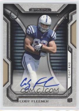 2012 Topps Strata - Rookie Autographs - Gold #RA-CF - Coby Fleener /99