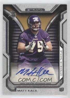 2012 Topps Strata - Rookie Autographs #RA-MK - Matt Kalil