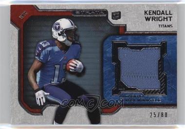 2012 Topps Strata - Rookie Relics - Blue Patch #RR-KW - Kendall Wright /80 [Noted]