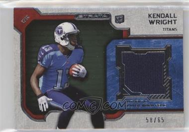 2012 Topps Strata - Rookie Relics - Green #RR-KW - Kendall Wright /65
