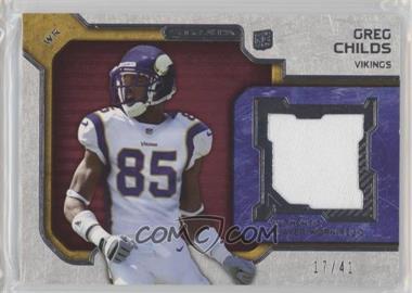 2012 Topps Strata - Rookie Relics - Red Patch #RR-GC - Greg Childs /41