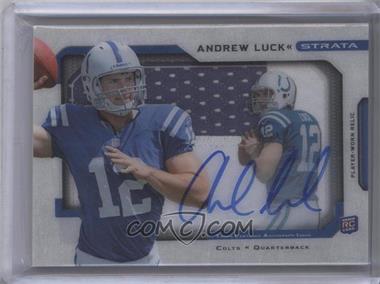 2012 Topps Strata - Signature Relics - Patch #SSR-AL - Andrew Luck /15