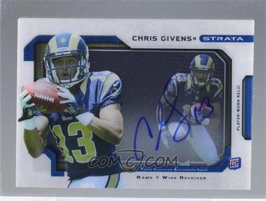 2012 Topps Strata - Signature Relics #SSR-CG - Chris Givens /40