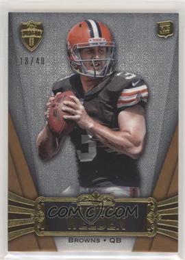 2012 Topps Supreme - [Base] - Sepia #8 - Brandon Weeden /40