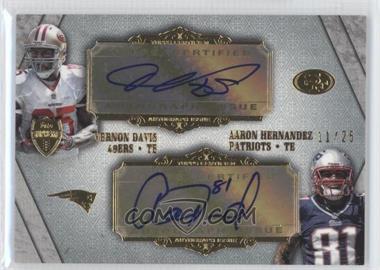 2012 Topps Supreme - Dual Autograph #SDA-DH - Vernon Davis, Aaron Hernandez /25