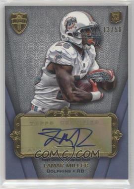 2012 Topps Supreme - Rookie Autographs - Blue #SRA-LM - Lamar Miller /50