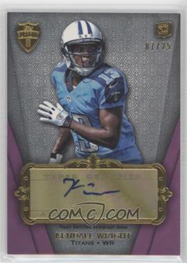 2012 Topps Supreme - Rookie Autographs - Violet #SRA-KW - Kendall Wright /25
