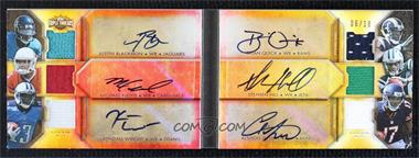 2012 Topps Triple Threads - Auto Relic Double Combos Book - Gold #TTARDC-9 - Justin Blackmon, Michael Floyd, Kendall Wright, Brian Quick, Stephen Hill, Alshon Jeffery /18