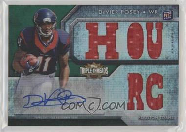 2012 Topps Triple Threads - [Base] - Emerald #129.2 - DeVier Posey (HOU RC) /50