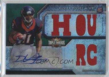 2012 Topps Triple Threads - [Base] - Emerald #129.2 - DeVier Posey (HOU RC) /50