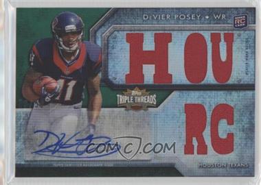 2012 Topps Triple Threads - [Base] - Emerald #129.2 - DeVier Posey (HOU RC) /50