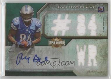 2012 Topps Triple Threads - [Base] - Emerald #132.1 - Ryan Broyles (#84 WR) /50