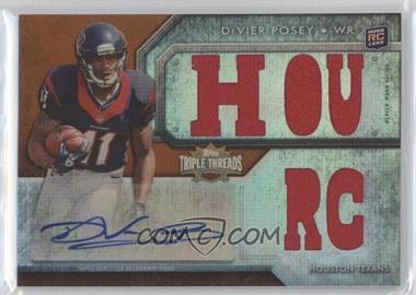 2012 Topps Triple Threads - [Base] - Gold #129.2 - DeVier Posey (HOU RC) /25
