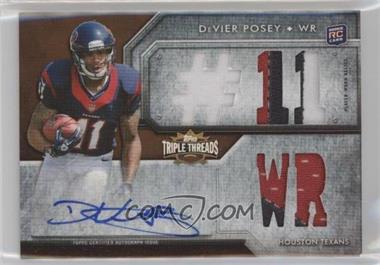 2012 Topps Triple Threads - [Base] - Platinum #129.1 - DeVier Posey (#11 WR) /1
