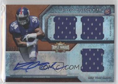 2012 Topps Triple Threads - [Base] - Sepia #105 - David Wilson /70