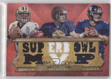 2012 Topps Triple Threads - Relic Combos #TTRC-37 - Drew Brees, Aaron Rodgers, Eli Manning /36