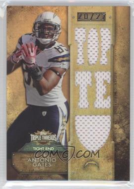 2012 Topps Triple Threads - Relics - Sepia #TTR-121 - Antonio Gates /27