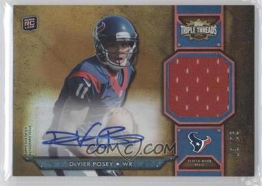 2012 Topps Triple Threads - Rookie Autograph Relics - Gold #TTRAR-37 - DeVier Posey /25
