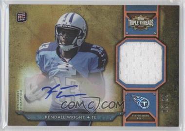 2012 Topps Triple Threads - Rookie Autograph Relics - Gold #TTRAR-59 - Kendall Wright /25