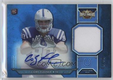 2012 Topps Triple Threads - Rookie Autograph Relics - Sapphire #TTRAR-11 - Coby Fleener /10 [Noted]