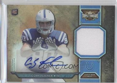2012 Topps Triple Threads - Rookie Autograph Relics - Sepia #TTRAR-11 - Coby Fleener /75