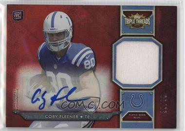 2012 Topps Triple Threads - Rookie Autograph Relics #TTRAR-12 - Coby Fleener /99