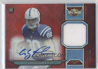 2012 Topps Triple Threads - Rookie Autograph Relics #TTRAR-12 - Coby Fleener /99