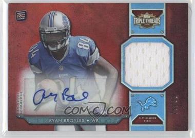 2012 Topps Triple Threads - Rookie Autograph Relics #TTRAR-6 - Ryan Broyles /99