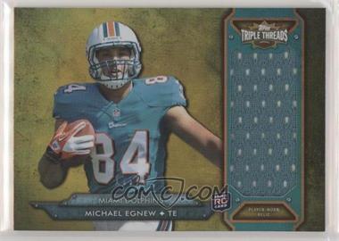 2012 Topps Triple Threads - Rookie Jumbo Relic - Gold #TTRJR-33 - Michael Egnew /25