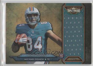 2012 Topps Triple Threads - Rookie Jumbo Relic - Sepia #TTRJR-33 - Michael Egnew /75