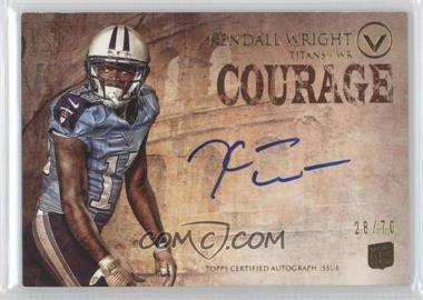 2012 Topps Valor - Valor Autograph Rookie - Courage #VA-KW - Kendall Wright /70