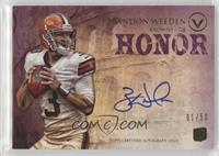 Brandon Weeden #/50