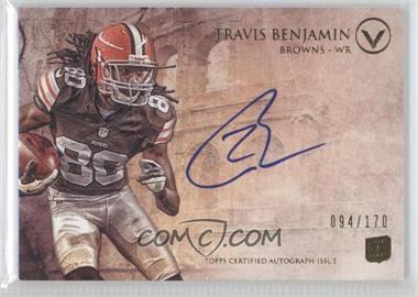 2012 Topps Valor - Valor Autograph Rookie #VA-TB - Travis Benjamin /170