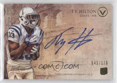 2012 Topps Valor - Valor Autograph Rookie #VA-TYH - T.Y. Hilton /170