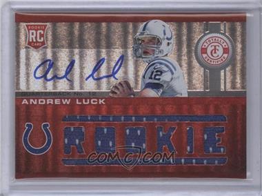 2012 Totally Certified - [Base] - Platinum Red #201 - Freshman Fabric - Andrew Luck /199