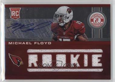 2012 Totally Certified - [Base] - Platinum Red #222 - Freshman Fabric - Michael Floyd /199