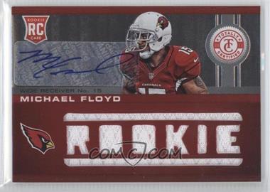 2012 Totally Certified - [Base] - Platinum Red #222 - Freshman Fabric - Michael Floyd /199