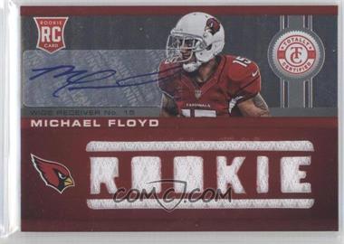 2012 Totally Certified - [Base] - Platinum Red #222 - Freshman Fabric - Michael Floyd /199