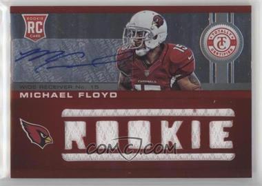 2012 Totally Certified - [Base] - Platinum Red #222 - Freshman Fabric - Michael Floyd /199