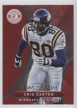 2012 Totally Certified - [Base] - Platinum Red #93 - Cris Carter