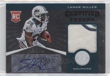 2012 Totally Certified - Certified Future Signature Materials - Prime #20 - Lamar Miller /49