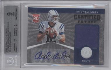 2012 Totally Certified - Certified Future Signature Materials #4 - Andrew Luck /175 [BGS 9 MINT]