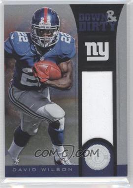 2012 Totally Certified - Down and Dirty Materials #11 - David Wilson /299