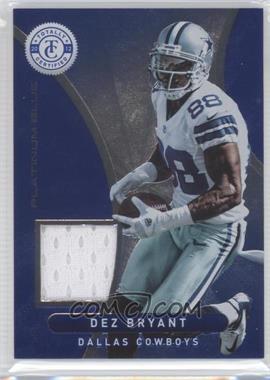 2012 Totally Certified - Materials - Platinum Blue #24 - Dez Bryant /99