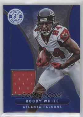 2012 Totally Certified - Materials - Platinum Blue #5 - Roddy White /99
