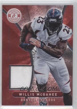 2012 Totally Certified - Materials - Platinum Red #100 - Willis McGahee /299